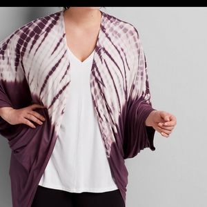 Lane Bryant Livi Purple Tye Dye Overpiece size 26/28